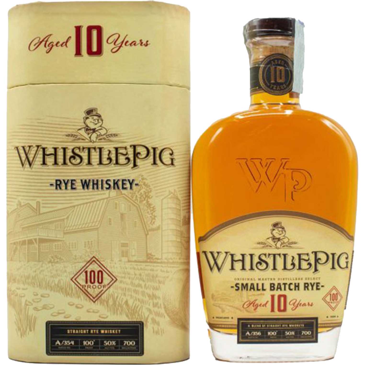 KNOB CREEK - STRAIGHT RYE WHISKEY 10Y WHISTLEPIG